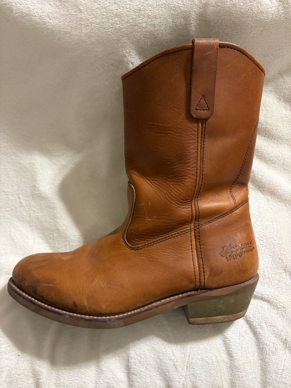 Field N' Forest Men's Brown Leather Roper Boots